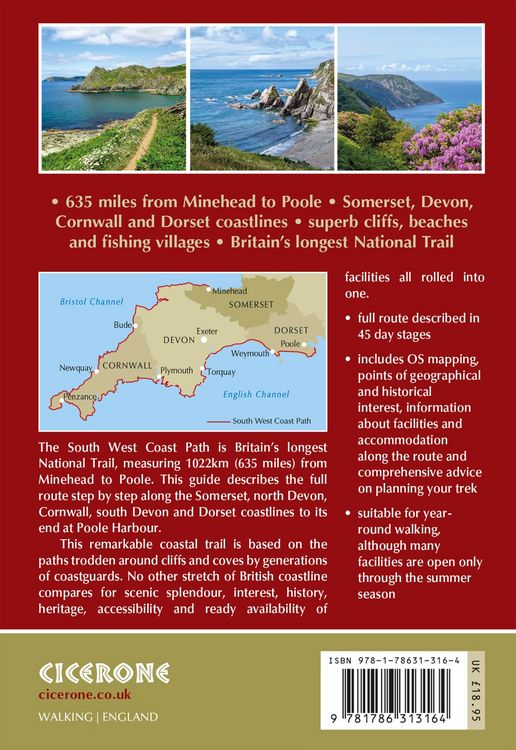 Produktbild: Walking the South West Coast Path
