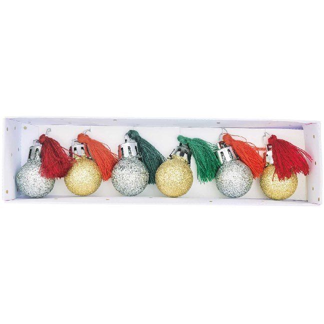 Produktbild: Mini Kugel Anh&auml;nger Set, Rot Gr&uuml;n