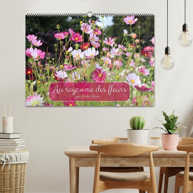 Produktbild: Au royaume des fleurs (Calendrier mural 2026 DIN A2 vertical), CALVENDO calendrier mensuel