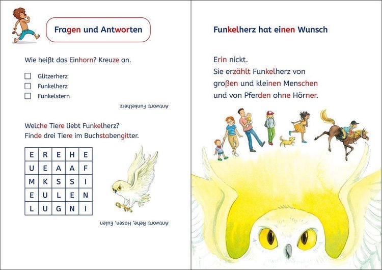 Produktbild: Lesel&ouml;wen 1. Klasse - Eine Freundin f&uuml;r das kleine Einhorn