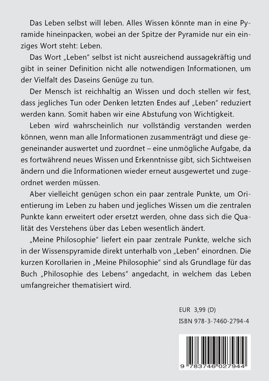 Produktbild: Meine Philosophie