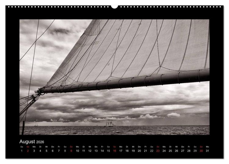 Produktbild: Segelschiffe auf der Ostsee (hochwertiger Premium Wandkalender 2026 DIN A2 quer), Kunstdruck in Hochglanz