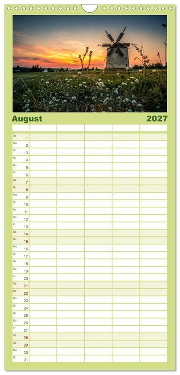 Produktbild: Familienplaner 2027 - So sch&ouml;n ist Ungarn. Sehenswertes am Balaton und in Budapest mit 5 Spalten (Wandkalender, 21 x 45 cm) CALVENDO