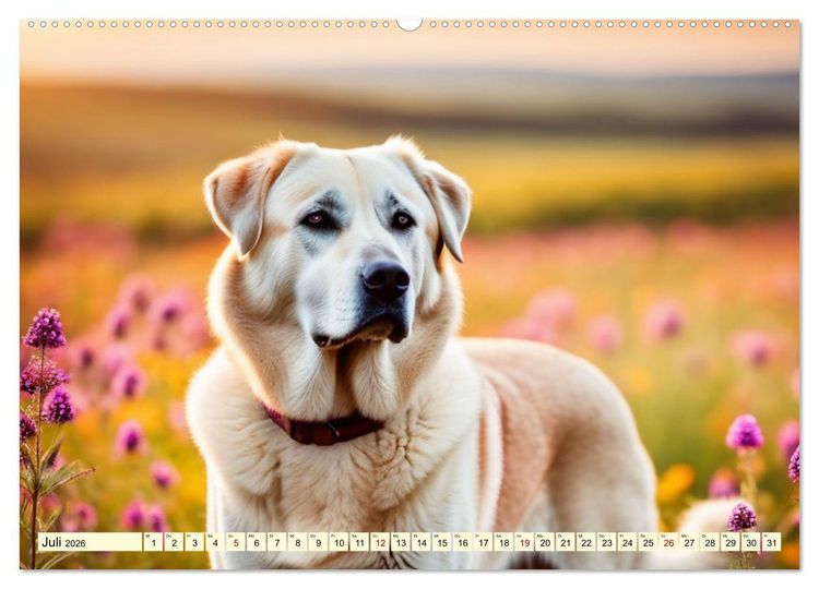 Produktbild: Kangal - der starke Herdenschutzhund (Wandkalender 2026 DIN A2 quer), CALVENDO Monatskalender
