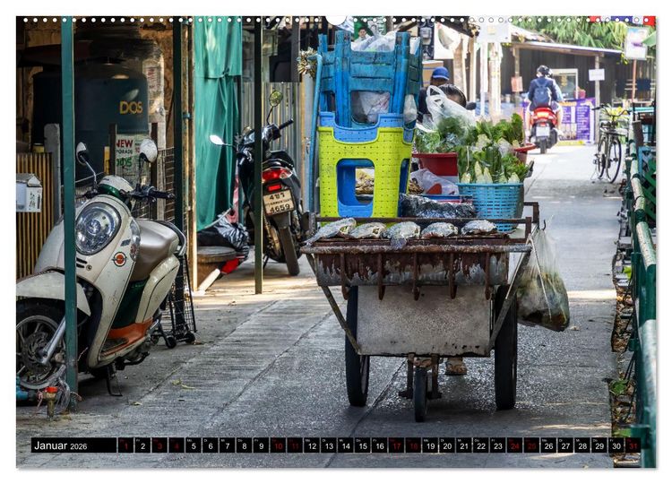Produktbild: Bangkok - pulsierende Hauptstadt Thailands (hochwertiger Premium Wandkalender 2026 DIN A2 quer), Kunstdruck in Hochglanz