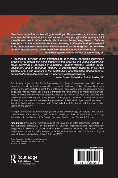 Produktbild: The Anthropology of Morality in Melanesia and Beyond