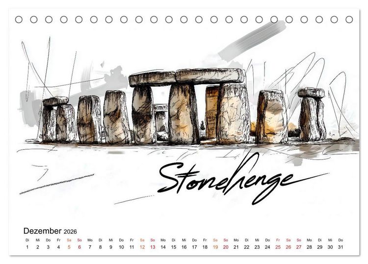 Produktbild: Traumziele der Erde - Kalender f&uuml;r Entdecker (Tischkalender 2026 DIN A5 quer), CALVENDO Monatskalender