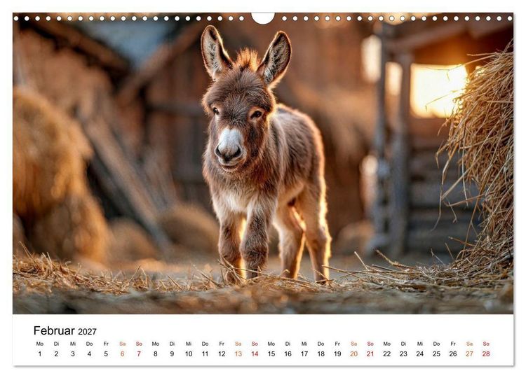 Produktbild: Esel - Humor mit langen Ohren (Wandkalender 2027 DIN A3 quer), CALVENDO Monatskalender