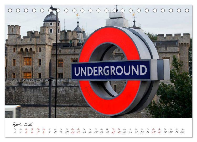 Produktbild: London - Metropole zwischen Tradition und Moderne (Tischkalender 2026 DIN A5 quer), CALVENDO Monatskalender