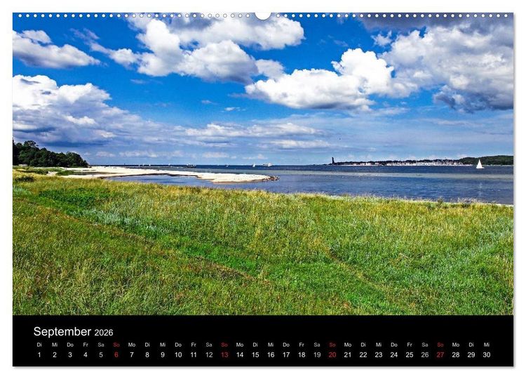 Produktbild: Malerische Kieler F&ouml;rde (hochwertiger Premium Wandkalender 2026 DIN A2 quer), Kunstdruck in Hochglanz