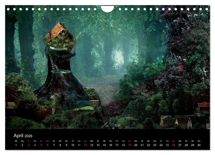 Produktbild: Zauberland (Wandkalender 2026 DIN A4 quer), CALVENDO Monatskalender