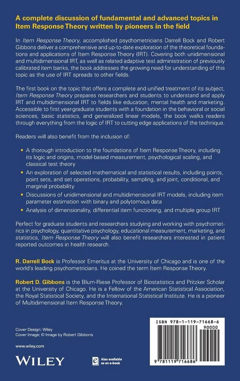 Produktbild: Item Response Theory