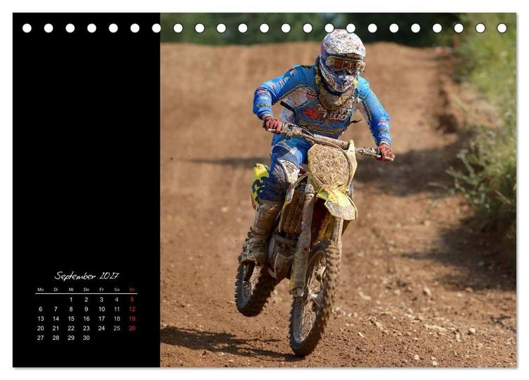 Produktbild: Motocross (Tischkalender 2027 DIN A5 quer), CALVENDO Monatskalender