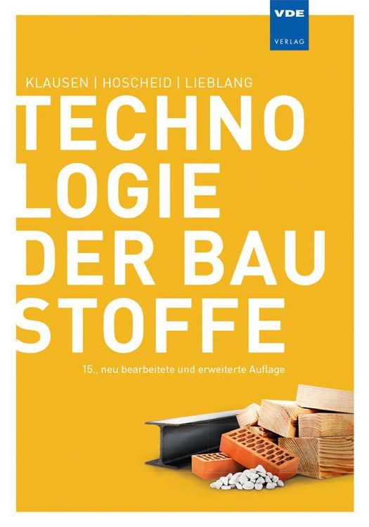 Produktbild: Technologie der Baustoffe