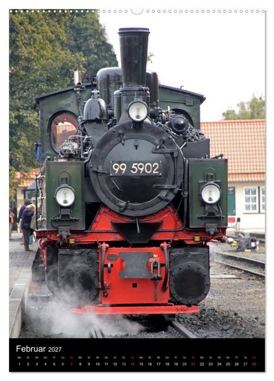 Produktbild: Die Brockenbahn (Wandkalender 2027 DIN A2 hoch), CALVENDO Monatskalender