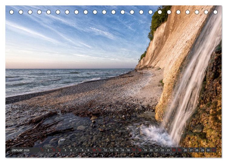 Produktbild: R&uuml;gen - Inseltraumblicke (Tischkalender 2026 DIN A5 quer), CALVENDO Monatskalender