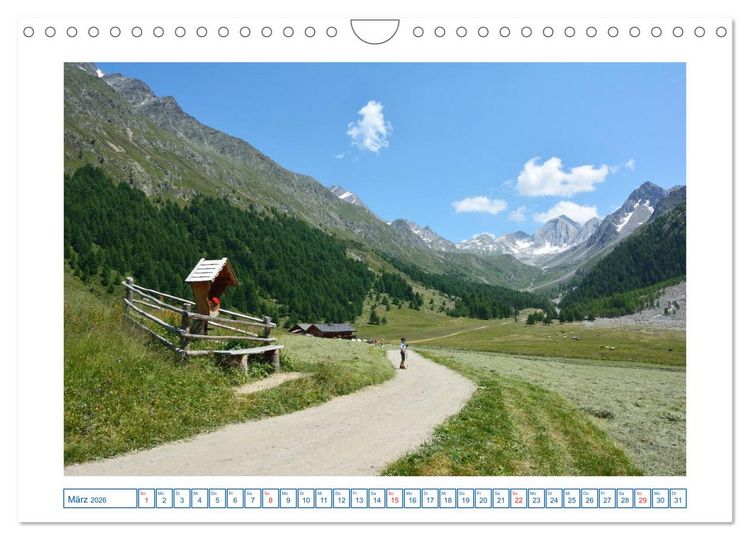 Produktbild: Wandergebiet S&uuml;dtirol (Wandkalender 2026 DIN A4 quer), CALVENDO Monatskalender