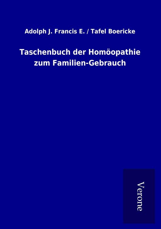 Produktbild: Taschenbuch der Hom&ouml;opathie zum Familien-Gebrauch