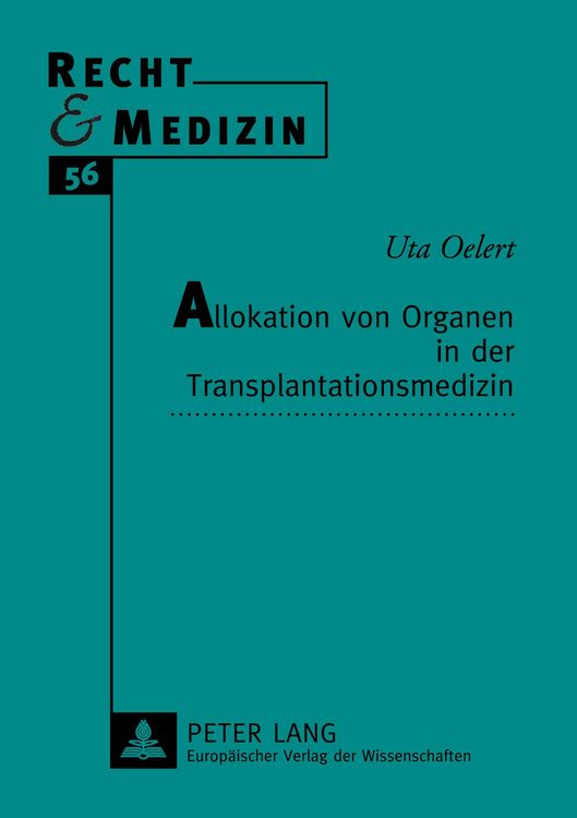 Produktbild: Allokation von Organen in der Transplantationsmedizin