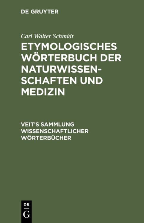 Produktbild: Etymologisches W&ouml;rterbuch der Naturwissenschaften und Medizin