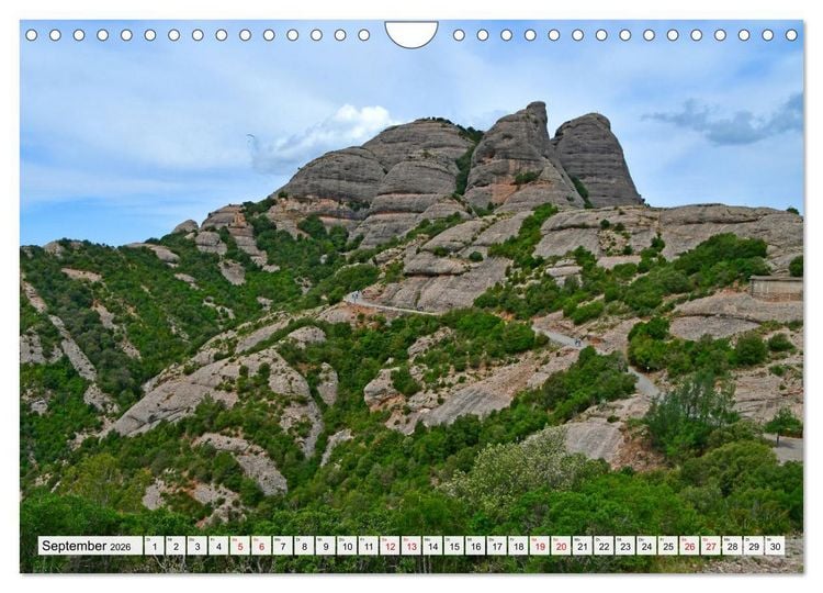 Produktbild: MONTSERRAT in Katalonien (Wandkalender 2026 DIN A4 quer), CALVENDO Monatskalender
