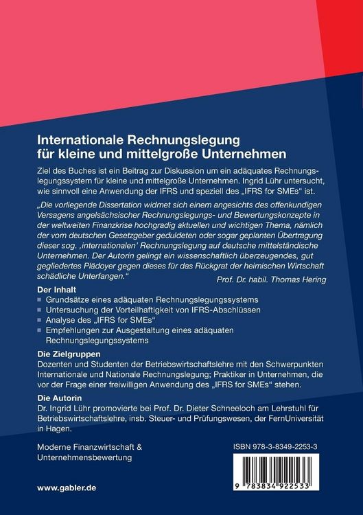 Produktbild: Internationale Rechnungslegung f&uuml;r kleine und mittelgro&szlig;e Unternehmen