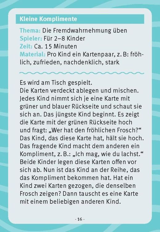 Froschlaune ... und wie geht es dir? Spielideen zum Thema Gefühle