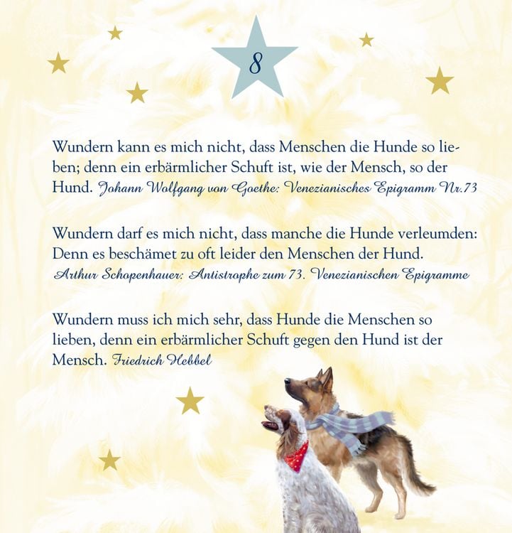 Produktbild: Zettel-Adventskalender - Weihnachten auf vier Pfoten
