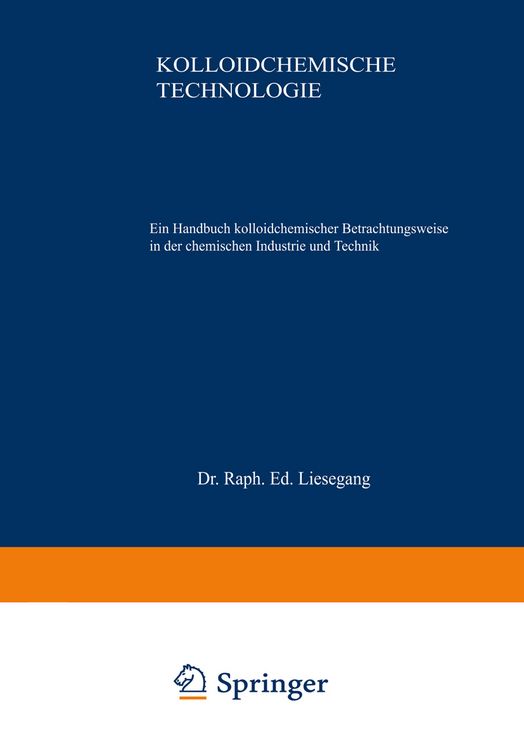 Produktbild: Kolloidchemische Technologie