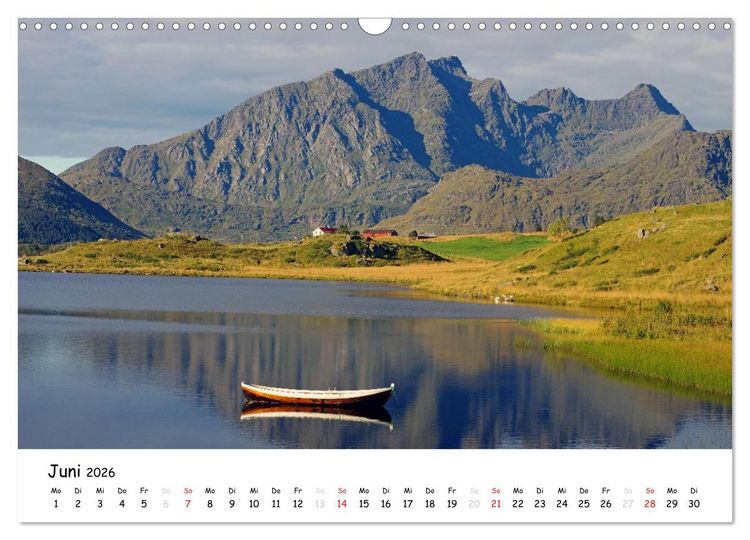 Produktbild: Die Lofoten - Magie des Lichtes (Wandkalender 2026 DIN A3 quer), CALVENDO Monatskalender