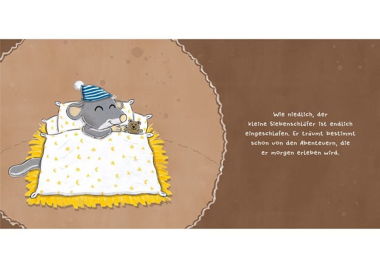 Produktbild: Streichel den Siebenschl&auml;fer - Ein Gute-Nacht-Mitmachbuch. F&uuml;r Kinder ab 2 Jahren
