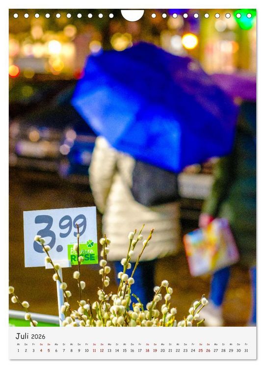 Produktbild: Sch&uuml;tzende Schirme - Auch bei Regen kann das Leben bunt sein (Wandkalender 2026 DIN A4 hoch), CALVENDO Monatskalender