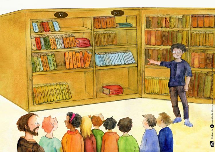 Produktbild: Wie die Bibel entstanden ist. Kamishibai Bildkartenset