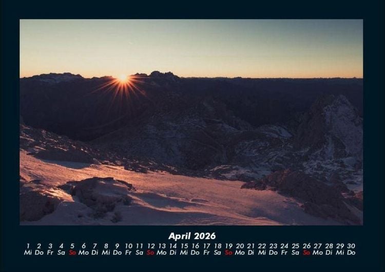 Produktbild: Berge 2026 Fotokalender DIN A4