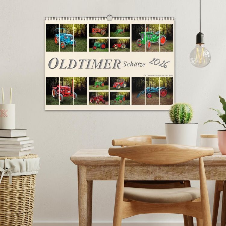 Produktbild: Oldtimer Sch&auml;tze. Ein Traktoren-Kalender (Wandkalender 2026 DIN A3 quer), CALVENDO Monatskalender