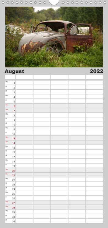 Produktbild: Familienplaner Rostende Legenden (Wandkalender 2022 , 21 cm x 45 cm, hoch)