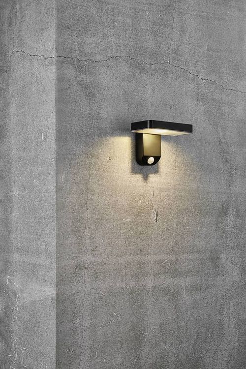 Produktbild: Nordlux Rica Square 2118161003 Solar-Au&szlig;enwandleuchte LED LED 5W Schwarz