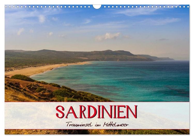 Produktbild: Sardinien Panoramakalender (Wandkalender 2026 DIN A3 quer), CALVENDO Monatskalender