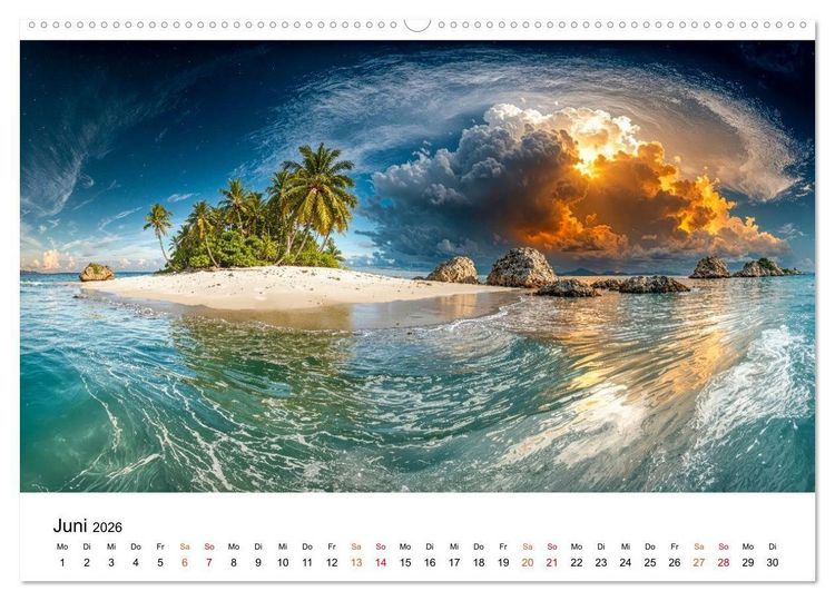 Produktbild: Inseln der Sehnsucht - Versteckte Paradiese (Wandkalender 2026 DIN A2 quer), CALVENDO Monatskalender