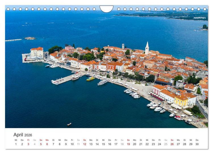Produktbild: Porec Kalender - Die kroatische Stadt an der Adria (Wandkalender 2026 DIN A4 quer), CALVENDO Monatskalender
