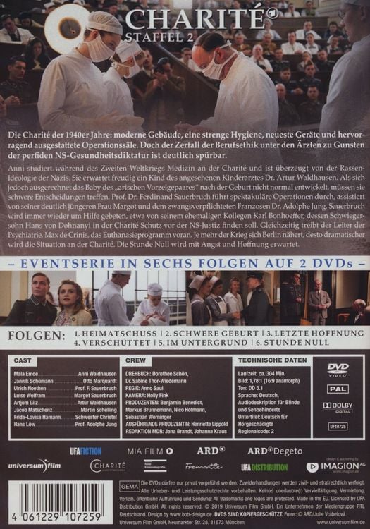 Produktbild: Charit&eacute; - Staffel 2 [2 DVDs]