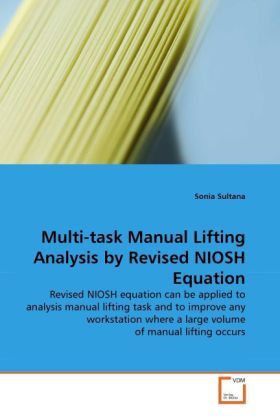 Produktbild: Sultana, S: Multi-task Manual Lifting Analysis by Revised NI