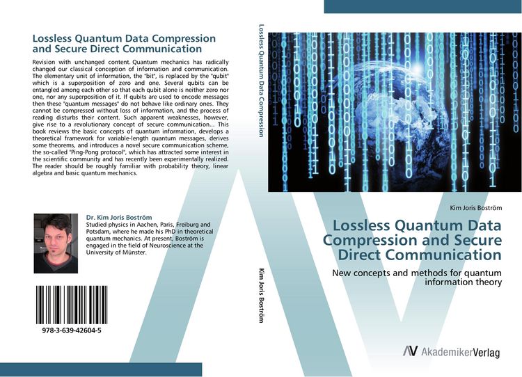 Produktbild: Lossless Quantum Data Compression and Secure Direct Communication