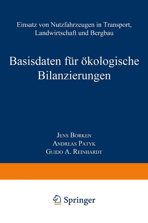 Produktbild: Basisdaten f&uuml;r &ouml;kologische Bilanzierungen