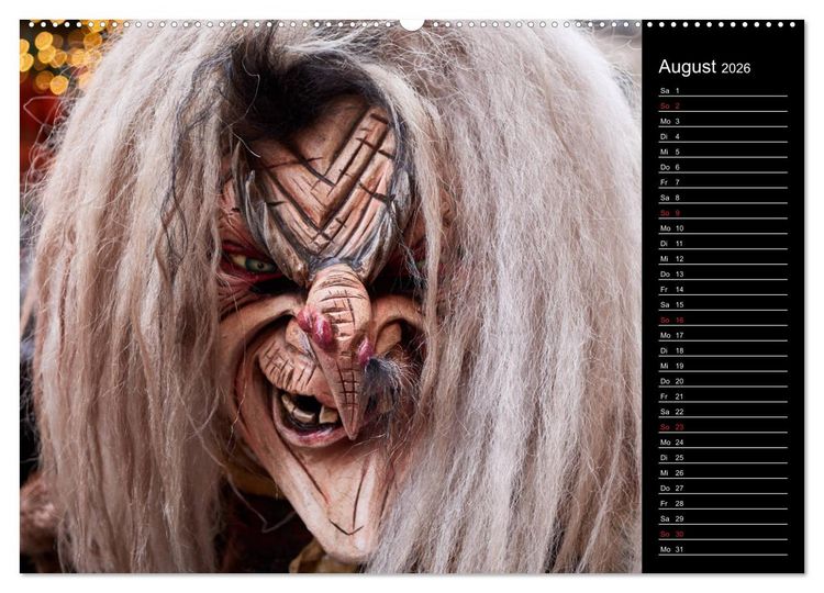 Produktbild: Krampus Kalender 2026 (Wandkalender 2026 DIN A2 quer), CALVENDO Monatskalender