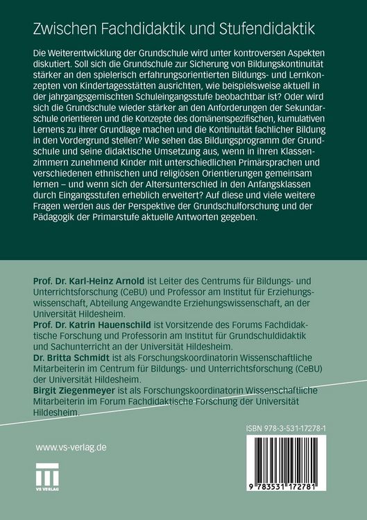 Produktbild: Zwischen Fachdidaktik und Stufendidaktik