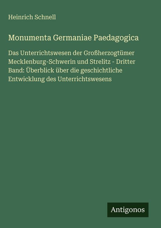 Produktbild: Monumenta Germaniae Paedagogica