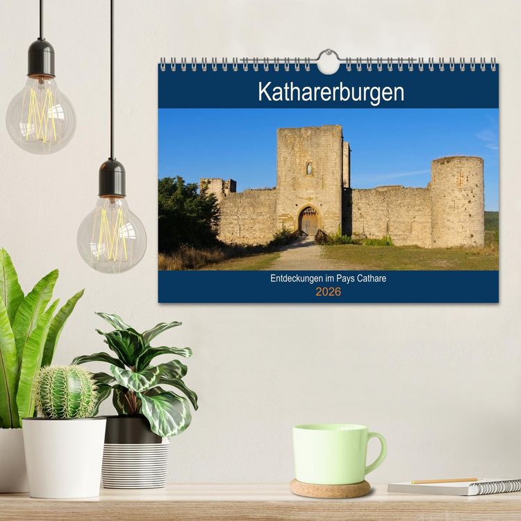 Produktbild: Katharerburgen - Entdeckungen im Pays Cathare (Wandkalender 2026 DIN A4 quer), CALVENDO Monatskalender