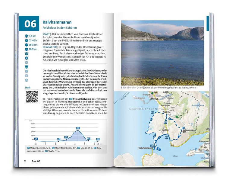Produktbild: KOMPASS Wanderf&uuml;hrer Norwegen Mitte, von Fylke Tr&oslash;ndelag bis zum Nationalpark Jodalsbreen, 55 Touren mit Extra-Tourenkarte