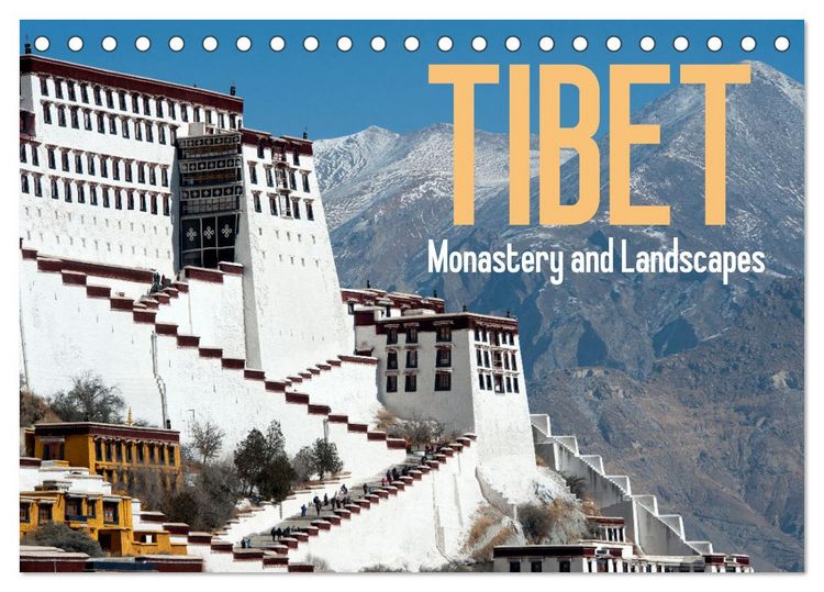 Produktbild: Tibet Monastery and landscapes (Desk Calendar 2026 DIN A5 landscape), CALVENDO 12 Month DeskCalendar